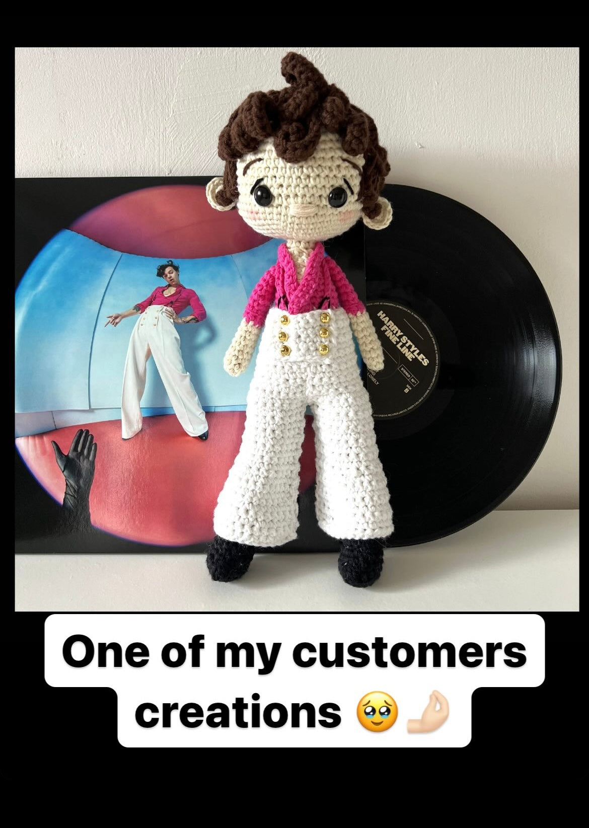 Unofficial Harry Styles Fine Line Amigurumi Crochet Pattern for Doll